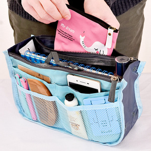 Multifunctional Toiletry Bag Canvas Rectangle Large Capacity Storage Bag For Bathroom Everyday Use Solid Color - Product Image 2