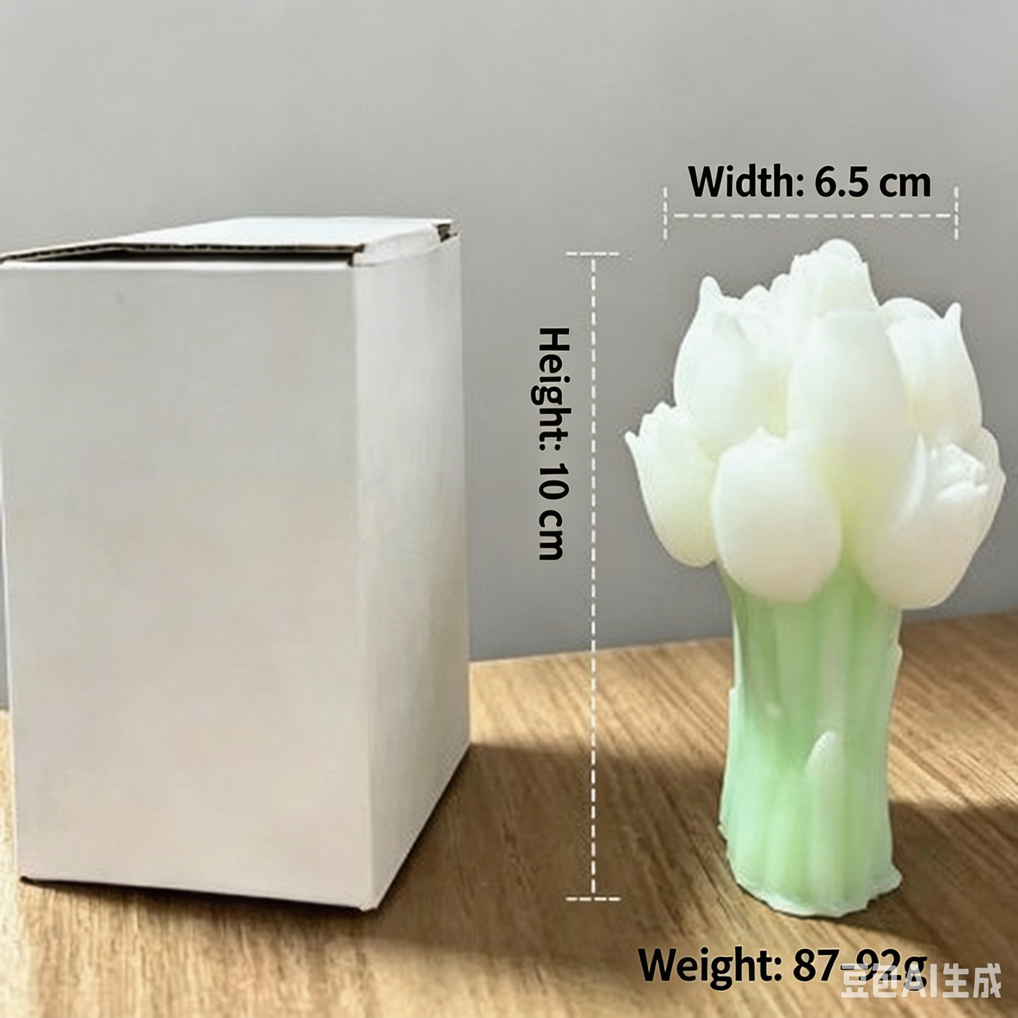 Height 10cm, width 6.5cm