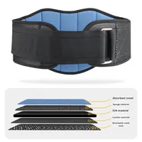 Ceinture de musculation Power Lifting Gym Fitness Bodybuilding Cuir Nylon Eva Unisexe Hommes Femmes Réglable Support Entraînement Personnalisé