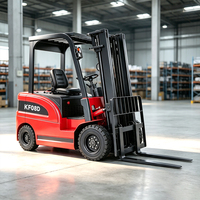 Chariot élévateur électrique intelligent à 3 points avec affichage, batterie à économie d'énergie pour les opérations en intérieur des centres logistiques