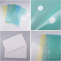 Carpeta de Archivos Aupawdy con 40 Bolsillos de Plástico con Cierre a Presión de Colores, Formato A4, 11 Orificios, Impermeable, Modelo RYX-SD114 Digital