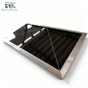 Wedding Dance Floor Durable Black Dance Floor Panels with Aluminum Edges Supplies - Product Image 1