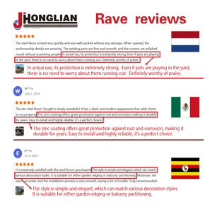 किफायती भारी शुल्क जस्ता स्टील बाड़ धातु उद्यान बाड़ लगाने वाले पैनल - Product Image 5