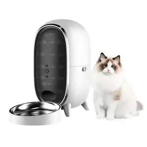 Smart Video Camera Pet Suppliers Timing Feeding Automatic Pet Feeder Automatic Cat Feeder for Cats Dogs Remote Stainless Steel