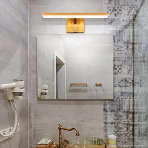 Applique Murale LED Moderne Dorée Réglable avec Température de Couleur 3000K-6000K, Indice de Protection IP44, Durée de Vie de 50 000 Heures pour Usage Domestique et Hôtelier - Product Image 1