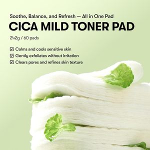 VT CICA Mild Toner Pad 60 pz / 130 mL Esfoliante Idratante Lenitivo - Product Image 2
