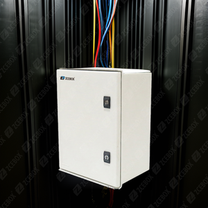 ZCEBOX OEM SMC <span class=keywords><strong>Ip65</strong></span> ファイバーグラス防水エンクロージャ ヒンジ付きプラスチックポリエステル電気配電ボックス - Product Image 5