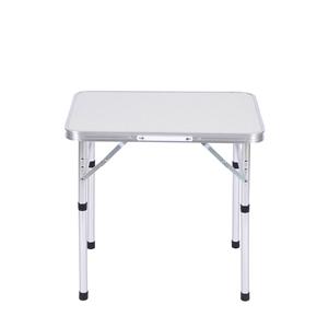 Aluminum Alloy Folding <b>Table</b> Rectangular Pearl White Outdoor Camping Portable Minimalist Design 4 Seater - Product Image 5