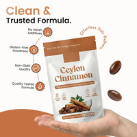 Gélules de cannelle de Ceylan avec huile MCT, hautement biodisponible, sans gluten et sans OGM, formule haute puissance testée en laboratoire