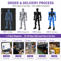 Cyber Guardian X1 FDM 3D Printed Articulated Action Figure Collectible Toy Custom Robot Model OEM ODM Grosir