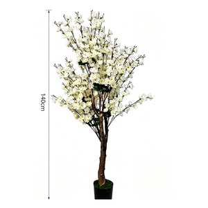 Arbre de fleurs artificielles de <span class=keywords><strong>bougainvillier</strong></span> réalistes, écologique, pour décoration de mariage, 140 cm, pour intérieur, extérieur, jardin, maison - Product Image 2