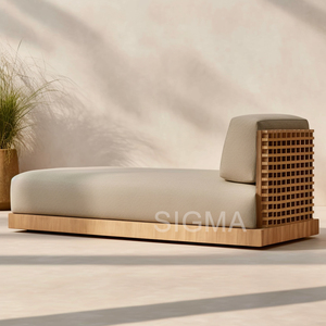 Muebles de Jardín de Teca 2026, Sofá Modular para Exteriores, Conjunto de Sofás Seccionales para Patio - Product Image 4