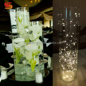 SMOOTH Wholesale Wedding Dinning Table Decoration Flower Centerpiece Clear Cylinder Small <b>Bud</b> <b>Glass</b> <b>Vase</b> - Product Image 3