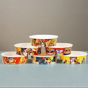 Contenedor de Alimentos Desechable Ecológico Más Vendido, Cajas de Papel Kraft para Llevar, Tazón para Ensalada con Tapa de Papel - Product Image 2