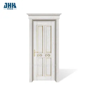 Portes en acajou JHK-004P-CS Portes personnalisées Portes en bois massif fabricant Bonne qualité