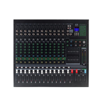 Mélangeur audio professionnel 16DSP EFFECT t.i système de son audio console de mixage de micro karaoké