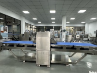 Presse à pâte semi-automatique double face inversée, modèle 650, utilisée pour la production de croissants