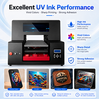 Imprimante jet d'encre à plat haute résolution A3 Refinecolor, machine d'impression UV DTF pour autocollants, cartes d'identité, coques de téléphone, bouteilles en verre, stylos