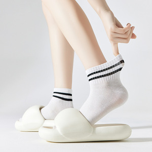 Women's Ankle Socks Solid Color Breathable Thin Cotton Spring Summer Casual Wear - Product Image 2