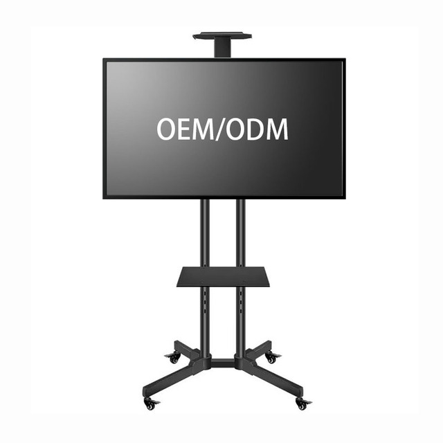 TFS1500 Hot Selling Height Adjustable Removeable Mobile Tv Cart Tv Stand Tv Mount for 32" to 75"
