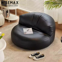 MEUBLES WISEMAX Vente en gros de fauteuils canapés géants pour le salon, grands poufs en cuir pour adultes