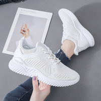 Chaussures de sport décontractées respirantes pour femmes, nouvelle collection 2025, confortables, en maille, à lacets, antidérapantes pour l'automne – Vente en gros