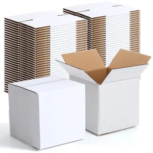 Boîte pliante en carton ondulé personnalisée, fabricant OEM, boîte d'expédition en papier respectueuse de l'environnement, emballage avec logo