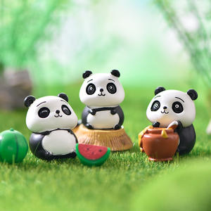 Vente chaude dessin animé figurines d'animaux espiègles et mignons <span class=keywords><strong>manger</strong></span> Mini résine artisanat pour jardin maison bonsaï décoration - Product Image 2