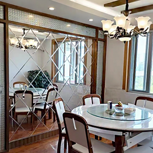 Phim linh hoạt tường Antique Window nướng thiết kế phòng tập thể dục trang trí khảm Gương thủy tinh - Product Image 5