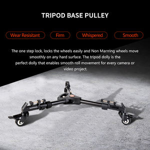 Coman boneca resistente para câmera tripé, roda dobrável com 3 rodas, tripé deslizante, boneca para suporte de vídeo com bolsa portátil - Product Image 3