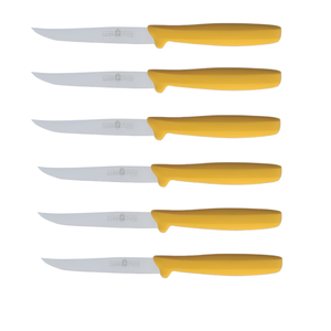 Juego de 6 cuchillos para carne amarillos, The Original Best Line, 11 cm - Product Image 1