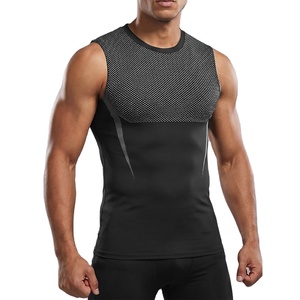Compression Elastic Tight Sports <b>Tops</b> Sweat-absorbing Quick Dry Fitness Vests Summer Breathable Male Basketball Shirts - Product Image 1