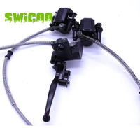 SWICOO Meilleure Vente Qualité Garantie Étrier de Frein Hydraulique Avant pour Kart 110cc 125cc VTT Quad Tricycle