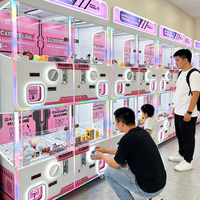 Distributeur automatique de capsules Gachapon en métal 100/120 mm, fonctionnant avec monnayeur, lecteur de cartes et accepteur de billets
