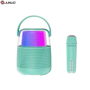B10 Handheld Mini Portable Round Mobile Music Subwoofer BT Karaoke Speaker Wireless With Microphone For Kids And Adults