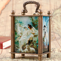 Ornements décoratifs européens antiques Minuterie Horloge Montre Horloge de table vintage avec mouvement mécanique