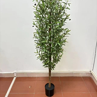 Décoration d'arbre vert artificiel pour la maison, plantes en pot artificielles pour le salon, ornements élégants pour la table à manger