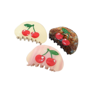 Pinzas para el pelo Z Cherry de 8 cm, acrílicas, decorativas, para mujer, estilo casual y dulce - Product Image 1