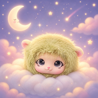 Peluche AI Kawaii Mignonne Compagnon Émotionnel Intelligent 4G ESIM Chat Vocal Animal en Peluche 12cm Unisexe Cadeau d'Anniversaire de Noël