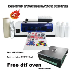 Digital super venda quente dtf camiseta impressão máquina l1390 pet filme impressora