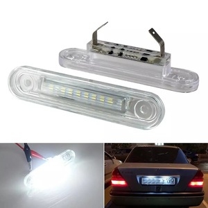 Luz LED para matrícula de Dengdi Technology, 205 mm, carcasa transparente, luz blanca, Plug and Play, para Mercedes Benz Clase E, Clase C - Product Image 2