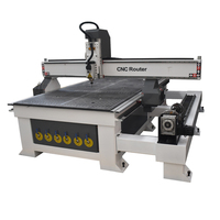 Machine de gravure sur bois CNC 4 axes de haute précision avec table à vide 1500x2000mm et axe rotatif pour la gravure cylindrique 3D