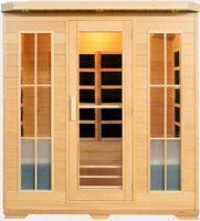 Poêle de sauna infrarouge électrique de luxe pour 6 personnes, en cèdre rouge et bois de pruche, design moderne, écologique, vapeur sèche, usage commercial et domestique