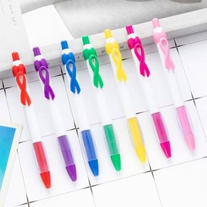 1.0Mm Press Creative Promotion Advertising Ball Ribbon Plastic Pen Women Girls <b>Gift</b> for International <b>Nurses</b> Day - Product Image 1