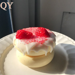 QY Kawaii Blueberry Cheesecake <b>Squishy</b> Toy Soft Slow Rising Stress Relief Squeeze Sensory Fidget Toy for Kids Adults - Product Image 4