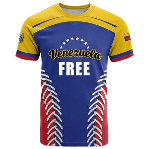 Camiseta de Cuello Redondo con Estampado de la Bandera de <span class=keywords><strong>Venezuela</strong></span> 2026, Impresión Bajo Demanda, Camiseta Informal de Manga Corta para Hombre, Camiseta de Alta Calidad de <span class=keywords><strong>Venezuela</strong></span> - Product Image 4