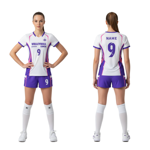 Conjunto de Jersey y Pantalones Cortos con Diseño Personalizado, Impresión Digital, Uniforme de Alta Calidad, 100% Secado Rápido, 160g, para Hombre y Mujer, Estilo Voleibol, HENING - Product Image 2