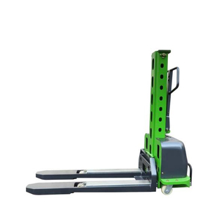 Nieuwe Zelfladende 500Kg Semi-Hydraulische Lift Elektrische Pallet Stapelaar Handmatige Heftruck Met Batterijvermogen 1 Jaar Garantie - Product Image 1