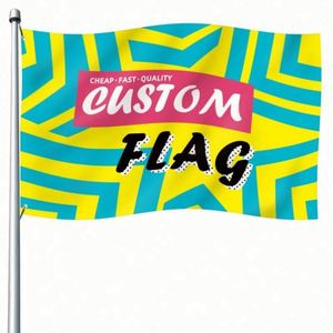 Banderas Personalizadas de Fábrica al por Mayor, Ecológicas, Portátiles, de Estilo Volador/Suspendido, de Una o Dos Caras, con Diseño de Estrella - Product Image 1