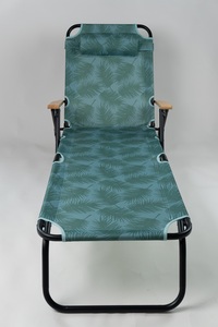 2024 portatile pieghevole sedia a dondolo mobili da esterno lettino da sole Recline letto per esterni - Product Image 5